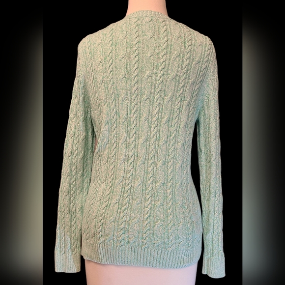 Croft & Barrow size L teal sweater - Picture 6 of 7